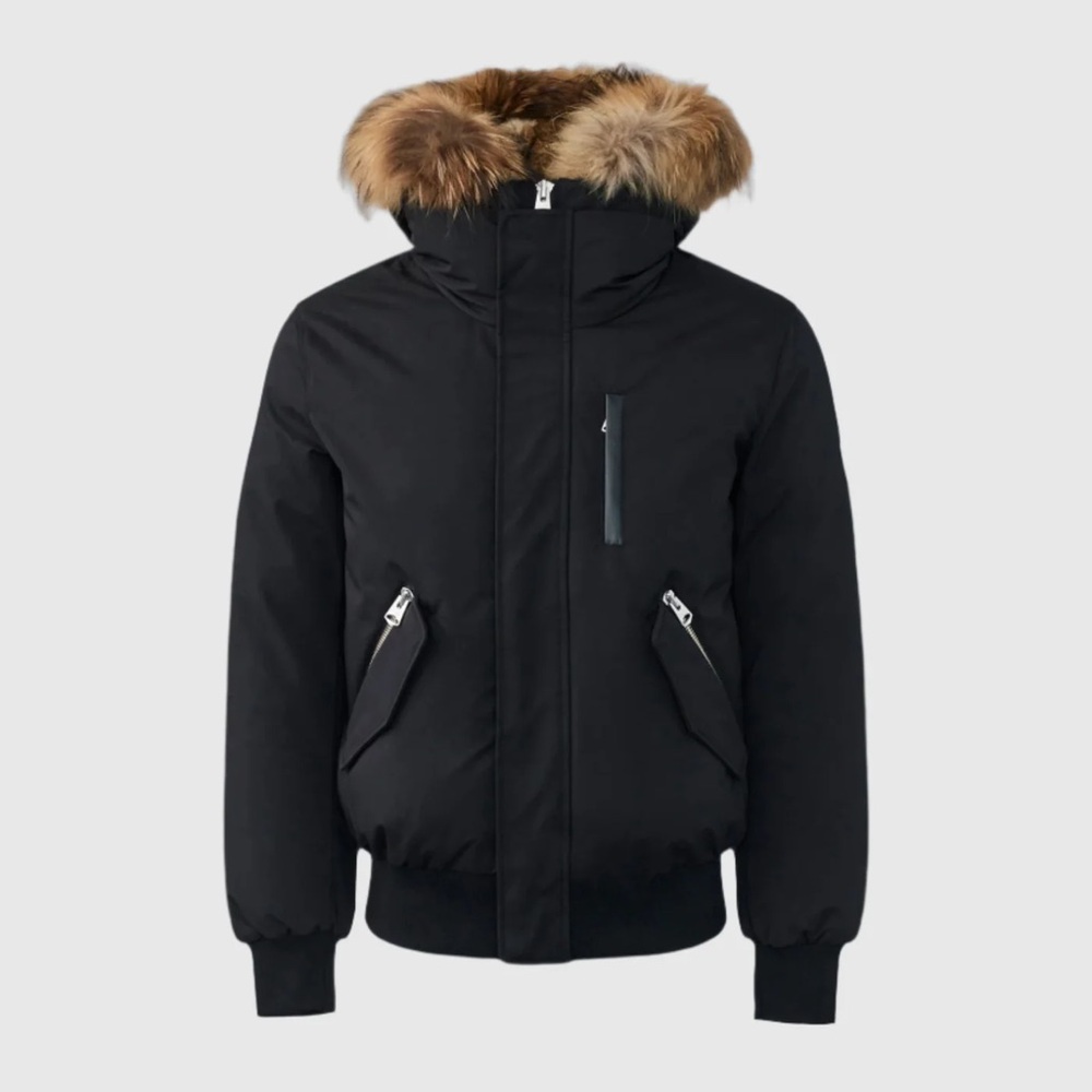 Mackage Black Coat with Tan Fur Hood
